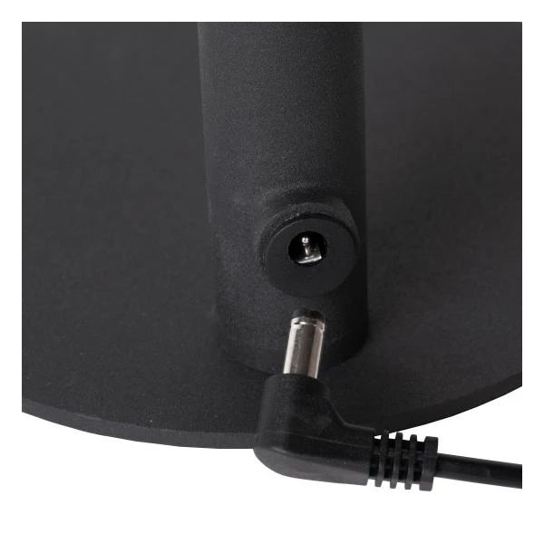 Lucide GILLY - Lampe de bureau Rechargeable - Batterie/Piles - LED Dim. - 1x3W 2700K - Noir - DETAIL 3